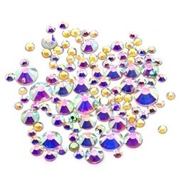 Glas Strasssteine SS Mix 02 Crystal AB irisierend Andere