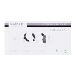 Medizinische Nitrilhandschuhe Gr.S 100 Stk medaSEPT  puderfrei Schwarz