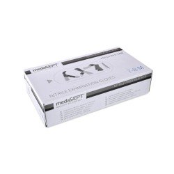 Medizinische Nitrilhandschuhe Gr.M 100 Stk medaSEPT  puderfrei Schwarz