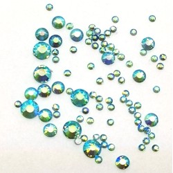 Glas Strasssteine SS Mix 06 Blau AB irisierend Andere