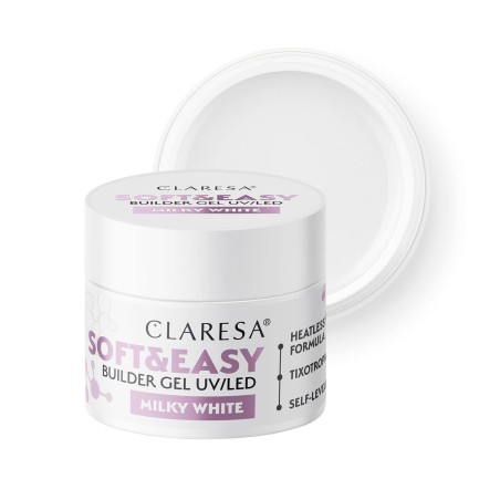Builder Gel Soft&Easy Milky White 12g Claresa