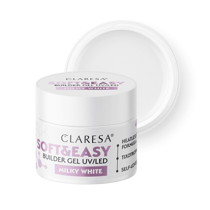 Builder Gel Soft&Easy Milky White 90g Claresa