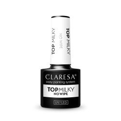 Top Milky No Wipe für UV Nagellacke 5 ml Claresa