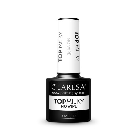Top Milky No Wipe für UV Nagellacke 5 ml Claresa