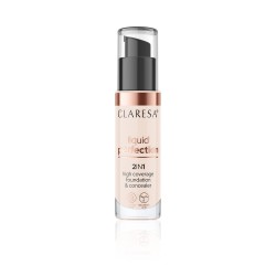 Liquid Perfection Foundation & Concealer 2in1 101 Light 34g Claresa