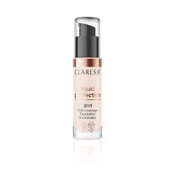 Liquid Perfection Foundation & Concealer 2in1 101 Light 34g Claresa