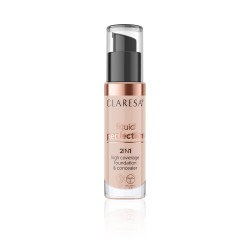Liquid Perfection Foundation & Concealer 2in1 104 Nude 34g Claresa