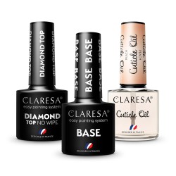 Set Base + Top Diamond + Nagelhautöl Claresa