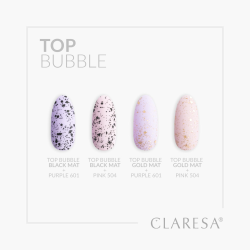 Top Bubble Black Matt No Wipe 5g Claresa