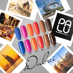 Kollektion Dubai Set 6x11ml + Aufkleber für Mustertips Palu