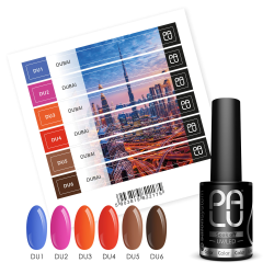 Kollektion Dubai Set 6x11ml + Aufkleber für Mustertips Palu