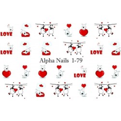 Nagel Sticker Love 1-79 AlphaNails