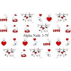 Nagel Sticker Love 1-79 AlphaNails