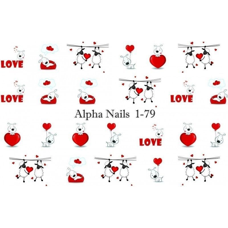 Nagel Sticker Love 1-79 AlphaNails