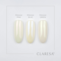 Shimmer Blue Nails Pulver 1g Claresa