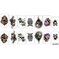 Nagel Sticker Totenkopf  An045 Andere