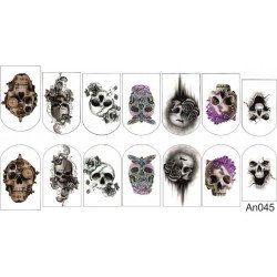 Nagel Sticker Totenkopf  An045 Andere