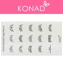 Stempelplatte - Square Image Plate 002 KONAD