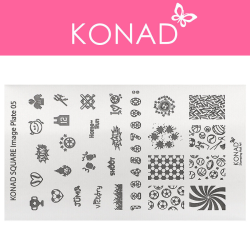 Stempelplatte - Square Image Plate 005 KONAD