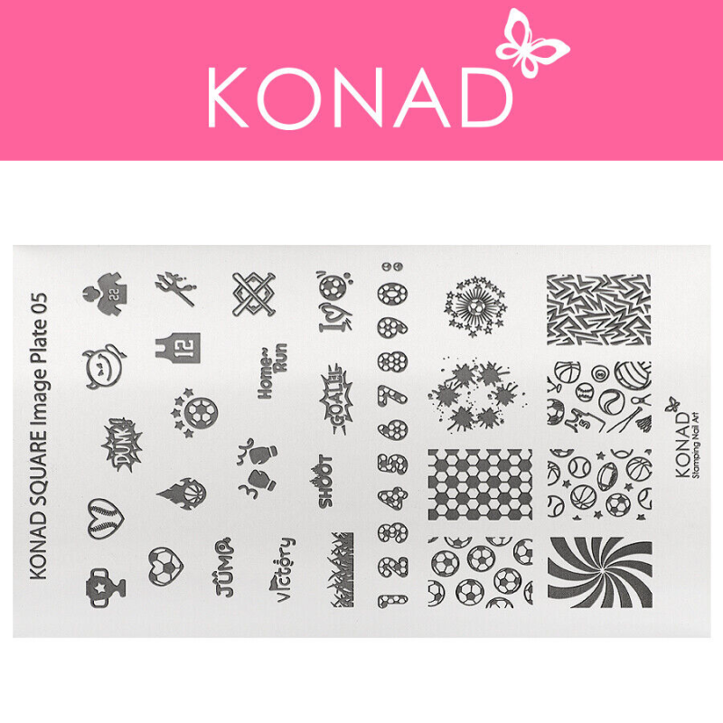 Stempelplatte - Square Image Plate 005 KONAD