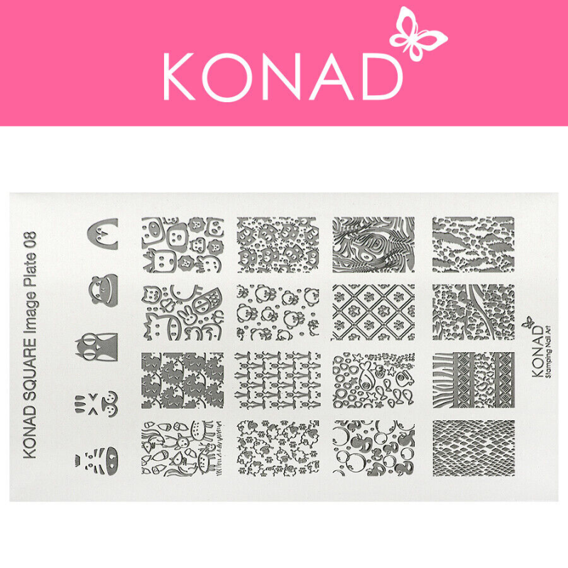 Stempelplatte - Square Image Plate 008 KONAD