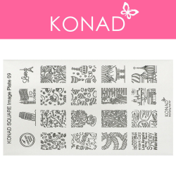Stempelplatte - Square Image Plate 009 KONAD