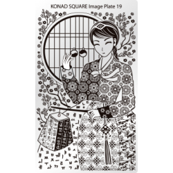 Stempelplatte - Square Image Plate 019 KONAD