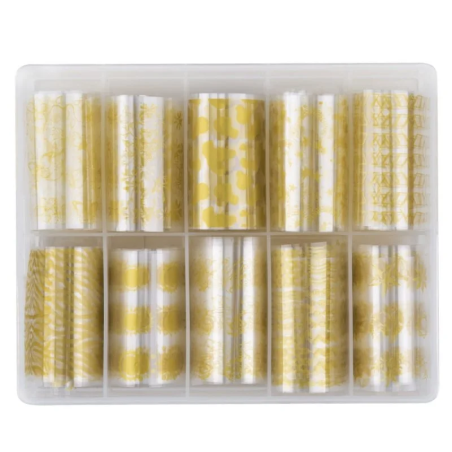 Transferfolien Gold XKZ 33-07 Set 10 Stück