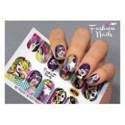 Nagel Sticker Pop Art M 216  Metallic Andere