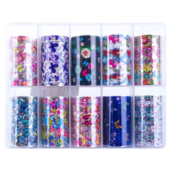 Transferfolien Magic Butterflies XKZ-09-06 Set 10 Stück