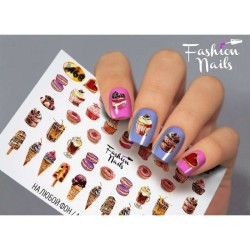 Nagel Sticker Etwas Süsses  M 68 Metallic FasionNails