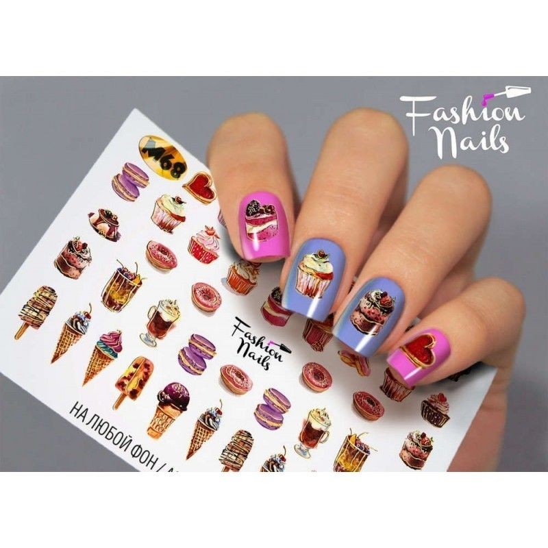 Nagel Sticker Etwas Süsses M 68 Metallic FasionNails
