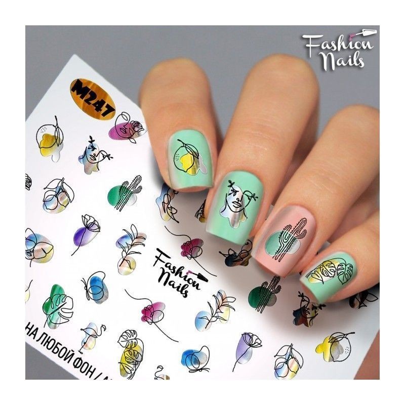 Nagel Sticker M 247 Metallic FasionNails