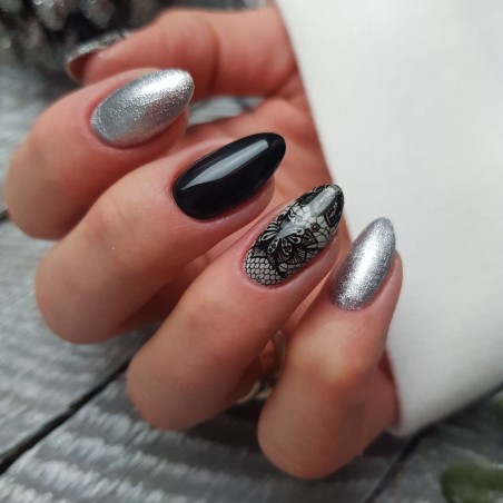 06 Transfer Nagelfolie Black Lace Semilac