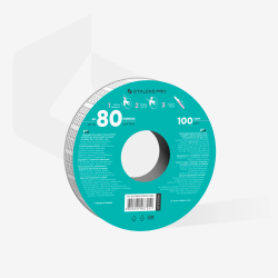 Weißes Einweg-Schleifband EXPERT 100 grit (Ohne Plastikabrolle) Staleks