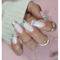 Glitter Nailart UV-Gel Mega Star Silver Flicker 10g Claresa
