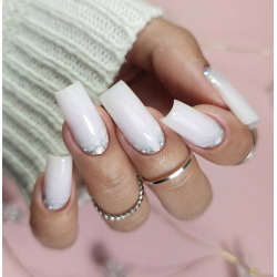 Glitter Nailart UV-Gel Mega Star Silver Flicker 10g Claresa