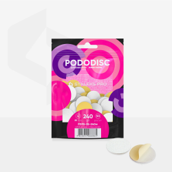 Weiße Einwegfeilen Für Pedikürescheibe Soft PODODISC STALEKS PRO L 240 grit (50 Stück)