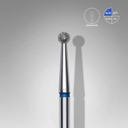 Diamantfräser Kugel Blau, Durchmesser 2.5 Mm Staleks