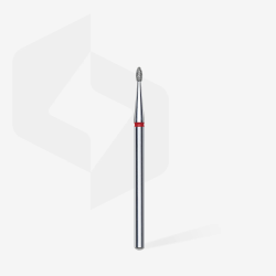 Diamantfräser Runde Knospe Rot, Durchmesser 1.6 Mm / Arbeitsteil 3.4 Mm Staleks