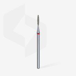 Diamantfräser Flamme Rot, Durchmesser 1.4 Mm / Arbeitsteil 8 Mm Staleks