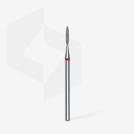 Diamantfräser Flamme Rot, Durchmesser 1.4 Mm / Arbeitsteil 8 Mm Staleks