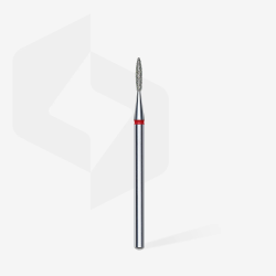 Diamantfräser Flamme Rot, Durchmesser 1.6 Mm / Arbeitsteil 8 Mm Staleks