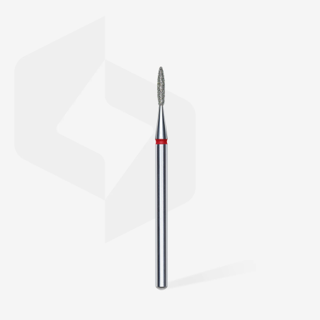 Diamantfräser Flamme Rot, Durchmesser 1.6 Mm / Arbeitsteil 8 Mm Staleks