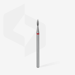 Diamantfräser Spitze Flamme Rot EXPERT Kopfdurchmesser 1,8 Mm / Arbeitsteil 8 Mm Staleks