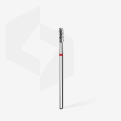 Diamantfräser Abgerundeter Zylinder Rot EXPERT Kopfdurchmesser 2,3 Mm / Arbeitsteil 6,5 Mm Staleks