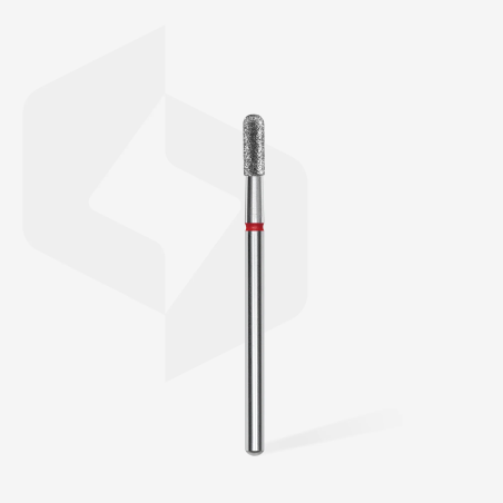 Diamantfräser Abgerundeter Zylinder Rot EXPERT Kopfdurchmesser 2,3 Mm / Arbeitsteil 6,5 Mm Staleks