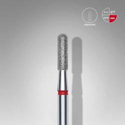 Diamantfräser Runder Zylinder Rot, Durchmesser 2.3 Mm / Arbeitsteil 8 Mm Staleks
