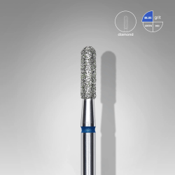 Diamantfräser Runder Zylinder Blau, Durchmesser 2.3 Mm / Arbeitsteil 8 Mm Staleks
