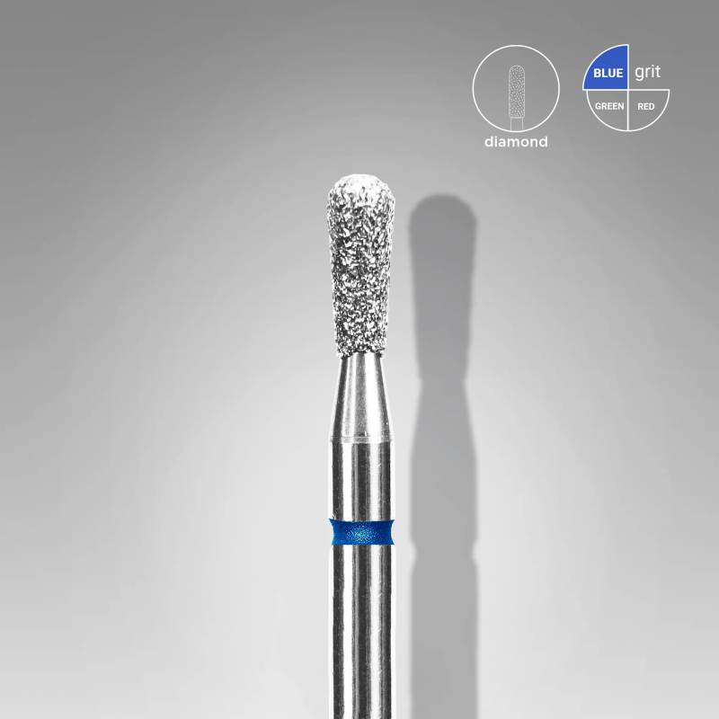 Diamantfräser Streichholz Blau EXPERT Kopfdurchmesser 2,3 Mm / Arbeitsteil 5 Mm Staleks